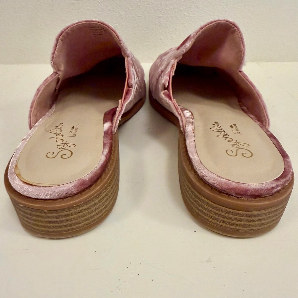 Seychelles Women's Blush Velvet Mules size 6 - Picture 6 of 7